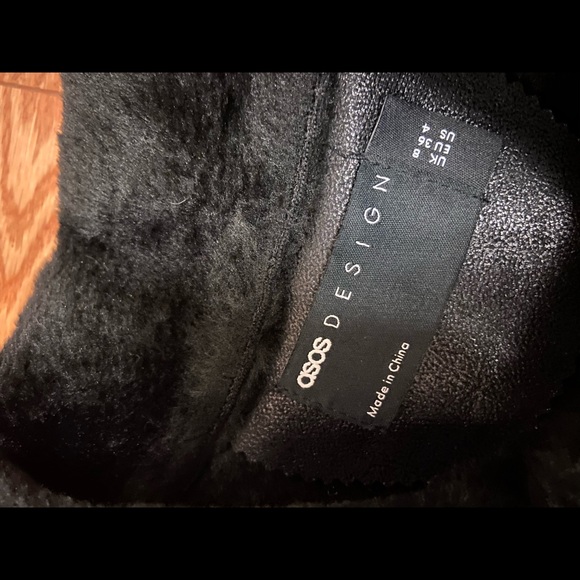 ASOS DESIGN cropped borg aviator jacket - Picture 8 of 9